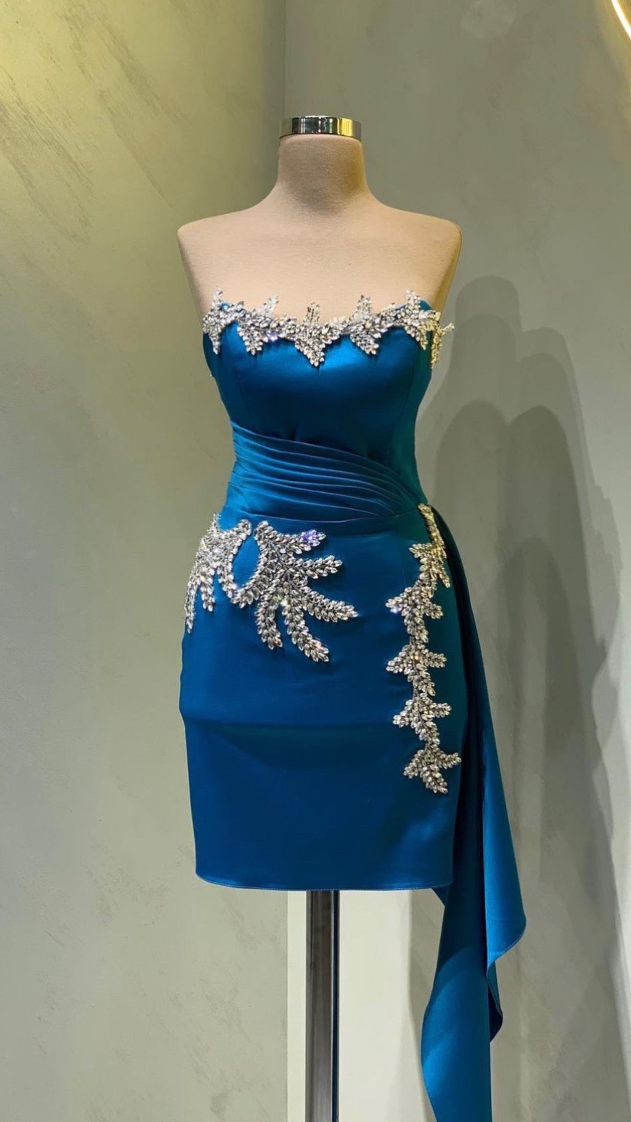 Dina dress-blue