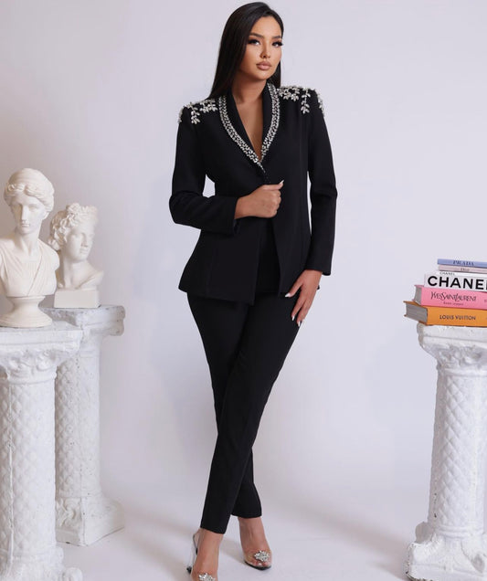 Black 2 pc suit