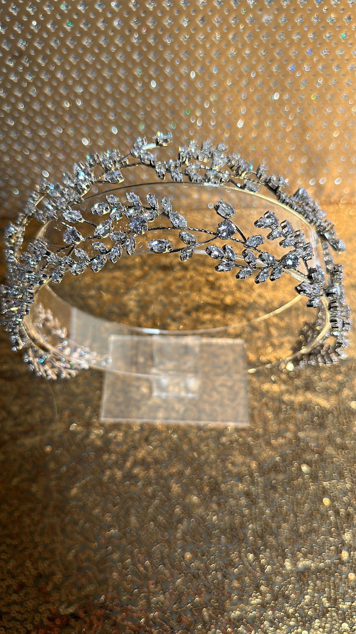 Aliza double band crystal headpiece