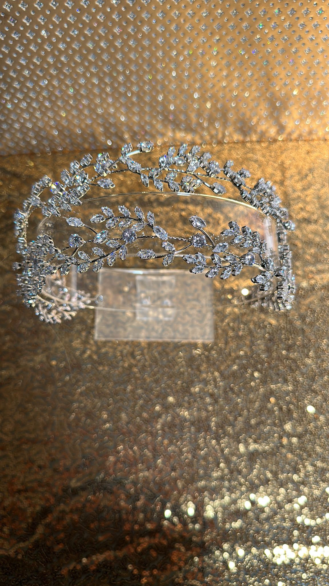 Aliza double band crystal headpiece